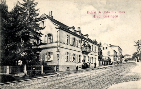 Postcard Bad Kissingen Lower Franconia Bavaria, Hofrat Dr. Erhard's House
