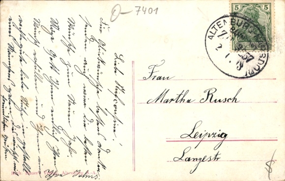 Postcard Ehrenhain Nobitz in the Altenburger Land, Restaurant zum Bahnschlösschen