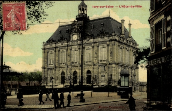Ak Ivry sur Seine Val de Marne, Rathaus