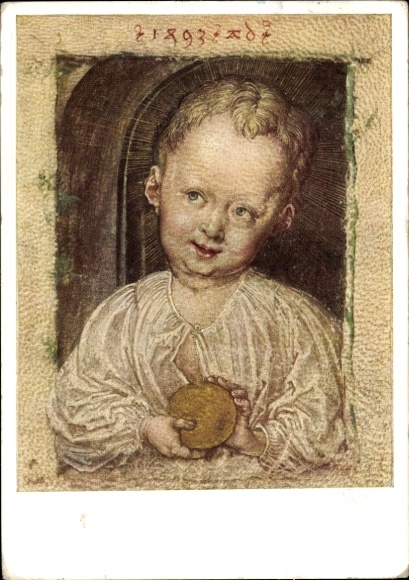 Artist Postcard Dürer, Albrecht, Christ with the Globe