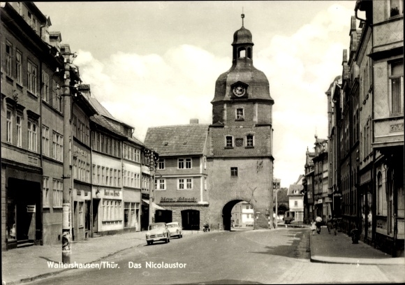 Ak Waltershausen in Thüringen, Nicolaustor