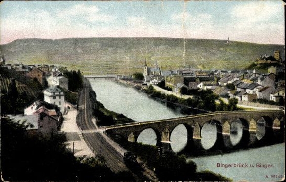 11 alte Ak Bingen am Rhein, diverse Ansichten