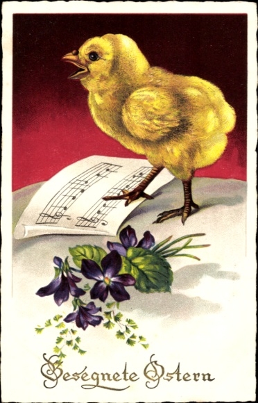 Ak Glückwunsch Ostern, Küken