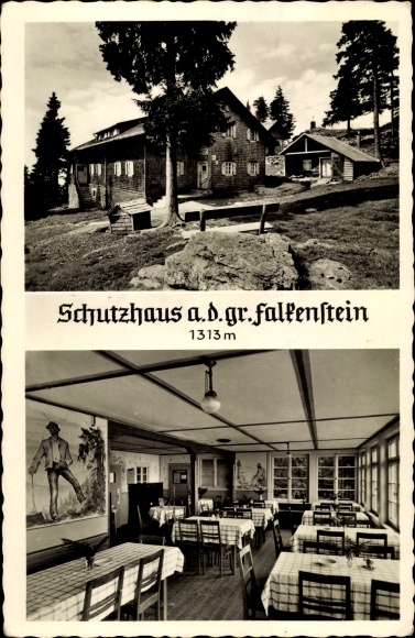 Postcard Lindberg Bavarian Forest Lower Bavaria, Greater Falkenstein, Falkensteinhaus