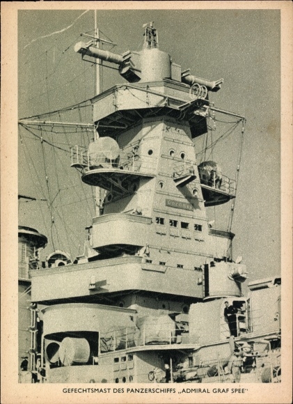 KP Deutsches Kriegsschiff, maszt bojowy Panzerschiff Admiral Graf Spee, Kriegsmarine