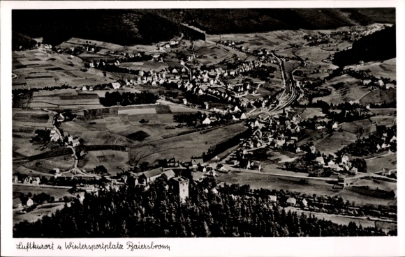 Ak Baiersbronn im Schwarzwald, Fliegeraufnahme