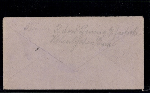 Michel No. 785 (2) "Lychen 28.3.45" with contents, with Transorma coding