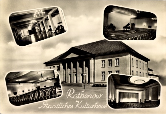 Ak Rathenow im Havelland, Staatscultureel Centrum, interieur