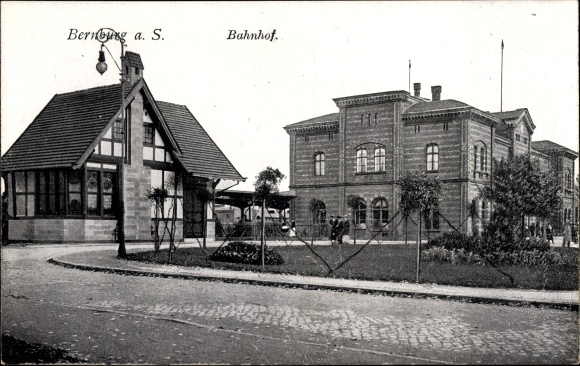 PC Bernburg an der Saale, view of the train station