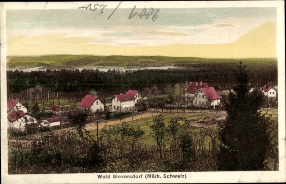 Ak Waldsieversdorf Wald Sieversdorf Märkische Schweiz, gedeeltelijk zicht