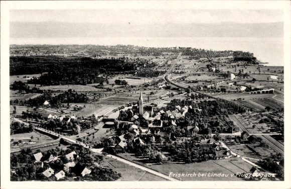 Ak Eriskirch Bodensee, Fliegeraufnahme