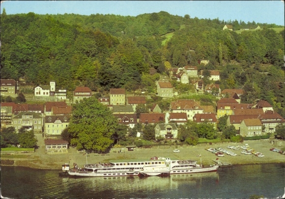 Postcard White Fleet Dresden, Motor Ship Oberelbe
