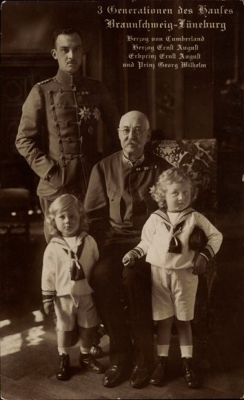 PC Duke of Cumberland, Duke Ernst August, Hereditary Prince Ernst August, Prince Georg Wilhelm