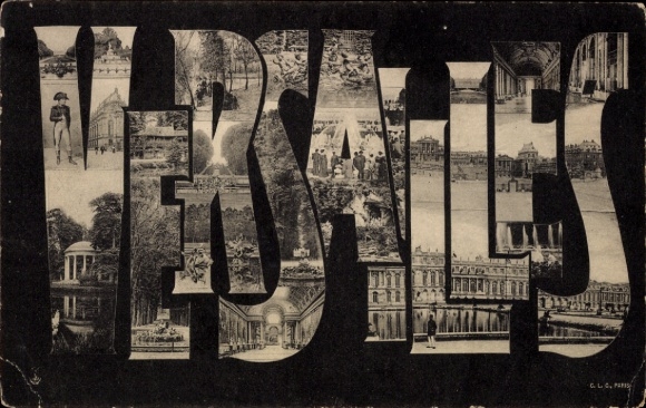 PC Versailles Yvelines, Various images of the lettering 'VERSAILLES', GLC, PARIS