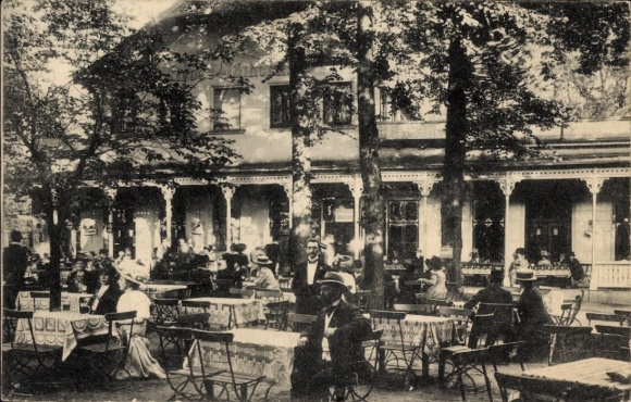 Ak Hamburg Wandsbek Jüthorn, Gasthaus Groß Jüthorn in het Wandsbeker-bos