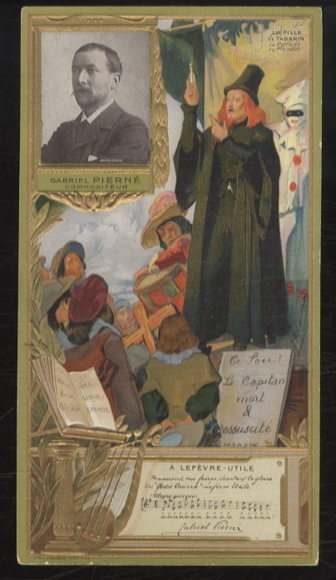 Merchant picture advertising card Lefevre-Utile Lu Art Nouveau, Gabriel Pierné