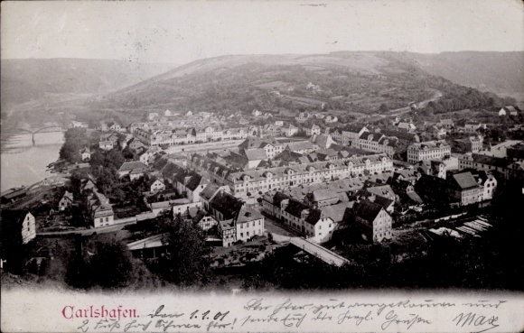 Postcard Bad Karlshafen on the Weser, general view
