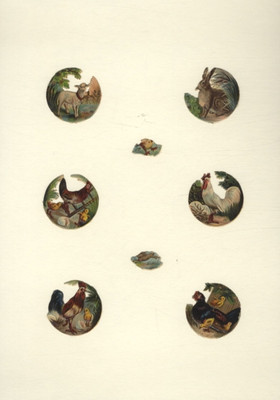 8 wafers chickens, chicks, rabbit, lamb, approx. 4 x 4 cm to 1.5 x 2 cm