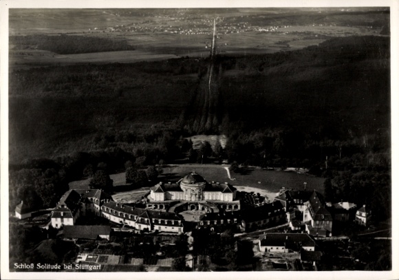 Stuttgart, Solitude Palace, aerial photograph