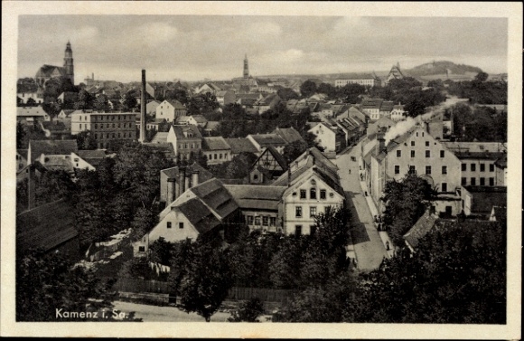 Ak Kamenz Sachsen, Stadtpanorama