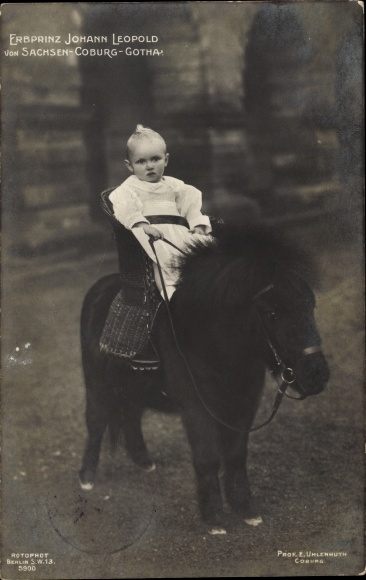 PC Hereditary Prince Johann Leopold of Saxe Coburg Gotha, pony