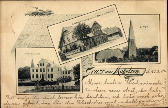 PC Magelsen Hilgermissen Lower Saxony, Gasthaus zum Goldnen Stern, church, Villa Clüven