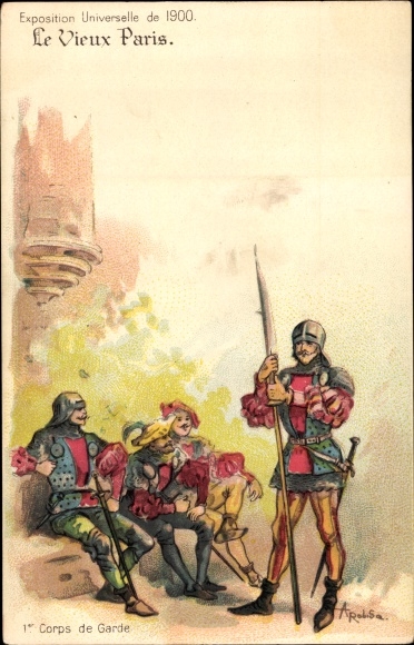 Artist Chromo-Litho Robida, A., Exposition Universelle de 1900, 1er Corps de Garde