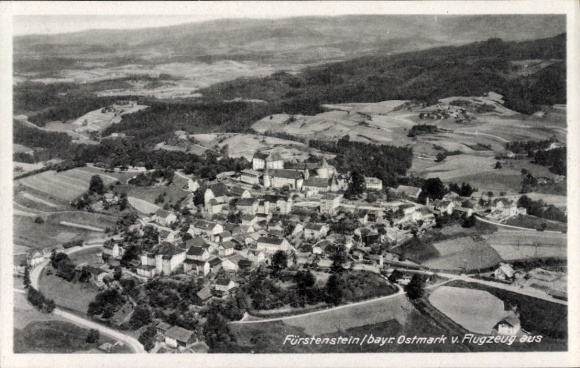 Ak Fürstenstein in Neder-Beieren, luchtfoto