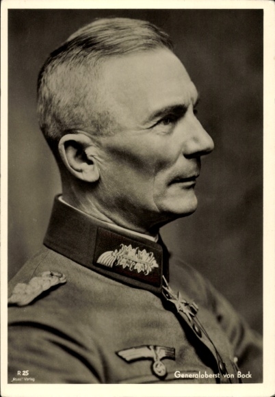 Ak Generaloberst Fedor von Bock, Portrait, Pour le Merite