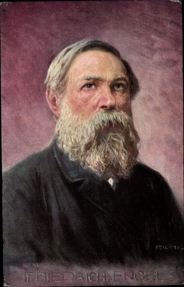 Artist PC Holiday, K., Friedrich Engels, Philosopher, portrait