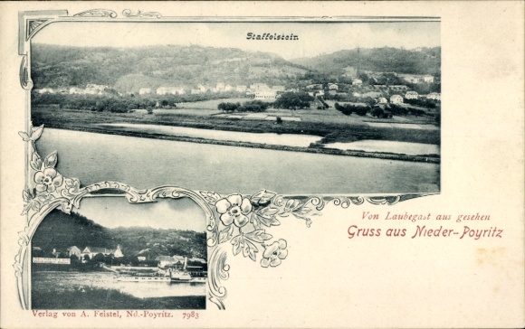 Postcard Dresden Niederpoyritz, Staffelstein seen from Laubegast