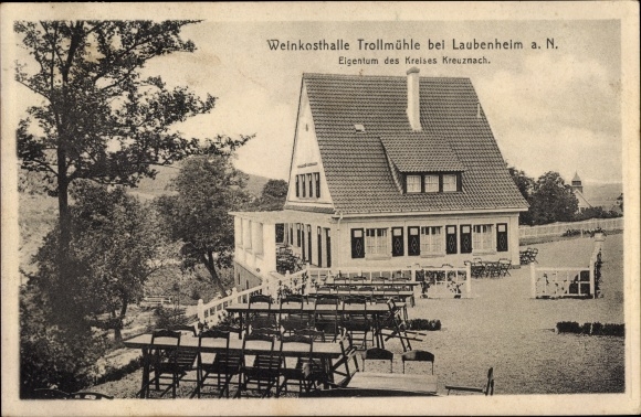 PC Laubenheim on the Nahe Rhineland-Palatinate, Weinkosthalle Trollmühle