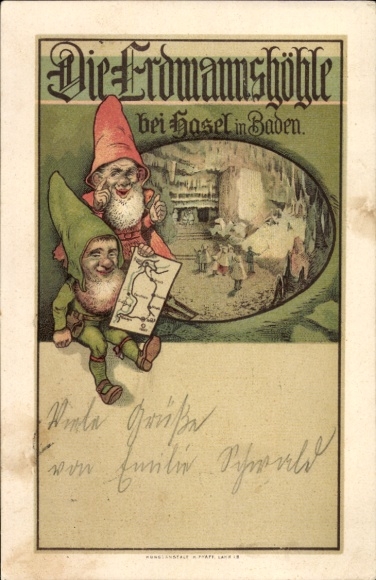 Litho Hasel in Baden, Erdmannshöhle, Zwerge