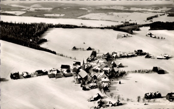 Ak Schönwald im Schwarzwald, Fliegeraufnahme