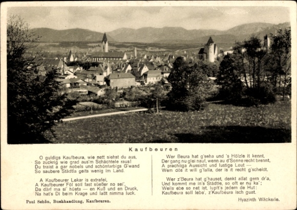 Song KP Kaufbeuren na Wertach w Szwabii, widok ogólny