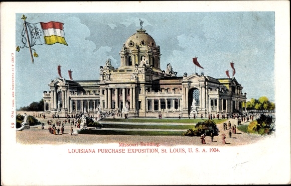 Chromo-Litho Saint Louis Missouri USA, Louisiana Purchase Exposition 1904, Missouri Building