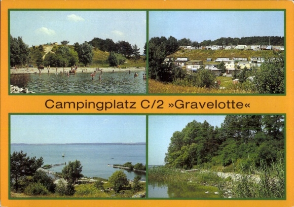 Postcard Meesiger Mecklenburg Vorpommern, campsite C2 Gravelotte