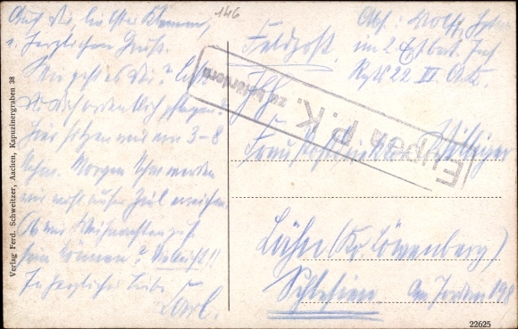 Postcard Herbesthal Lontzen Wallonia Liège, bridge over the Cologne-Aachen-Brussels-Paris railway line