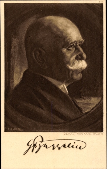 Artysta KP Bauer, Karl, Ferdinand Graf von Zeppelin, Portret