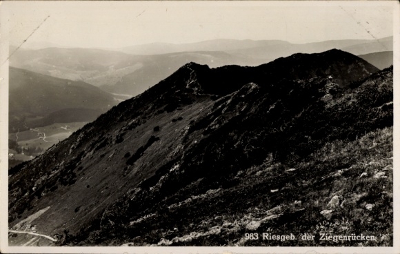 KP Region Königgrätz Karkonosze Czechy, Kozí hřbety, Ziegenberg
