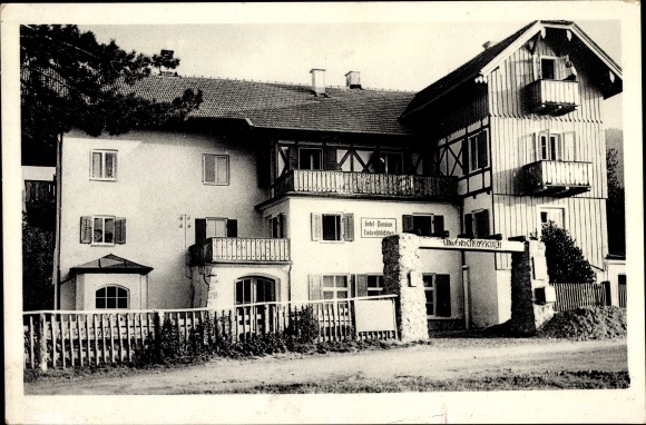 Ak Bad Kohlgrub in Opper-Beieren, Hotel Pension Lindenschlößchen