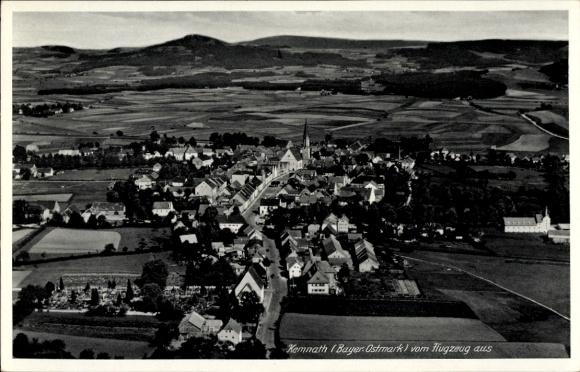 Postcard Kemnath in the Upper Palatinate, aerial photograph