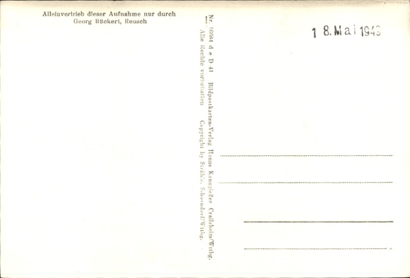 Postcard Reusch Weigenheim in Middle Franconia, aerial photograph