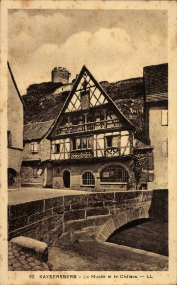 Ak Kaysersberg Elsass Haut Rhin,  Museum, Schloss,  Architektur
