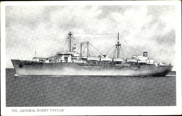 Ak MS General Harry Taylor, Kriegsschiff USA