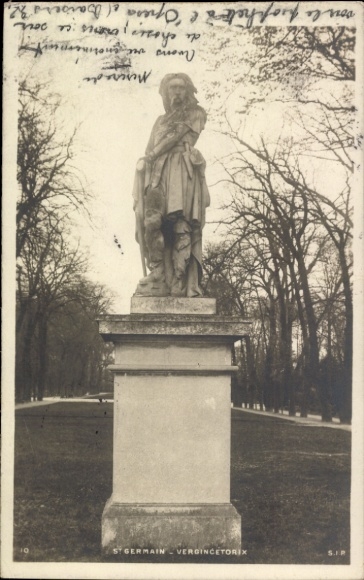 Ak Saint Germain en Laye Yvelines, Vergincetorix Denkmal