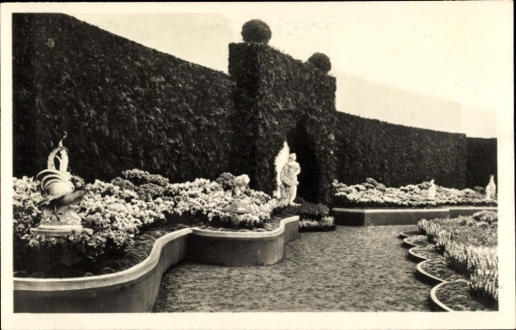 Ak Dresden, Jubiläums-Gartenbau-Ausstellung 1926, aus der ersten Blumenschau, Blumenbeete