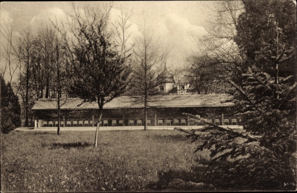 Postcard Kreischa in the Ore Mountains, sanatorium, lounger