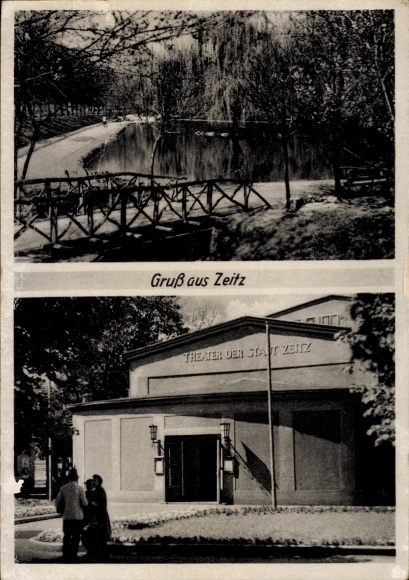 Ak Zeitz im Burgenlandkreis, Theater