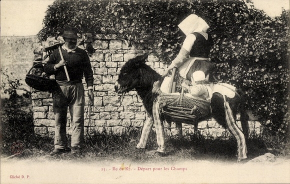 Ak Île de Ré Charente Maritime, Depart pour les Champs